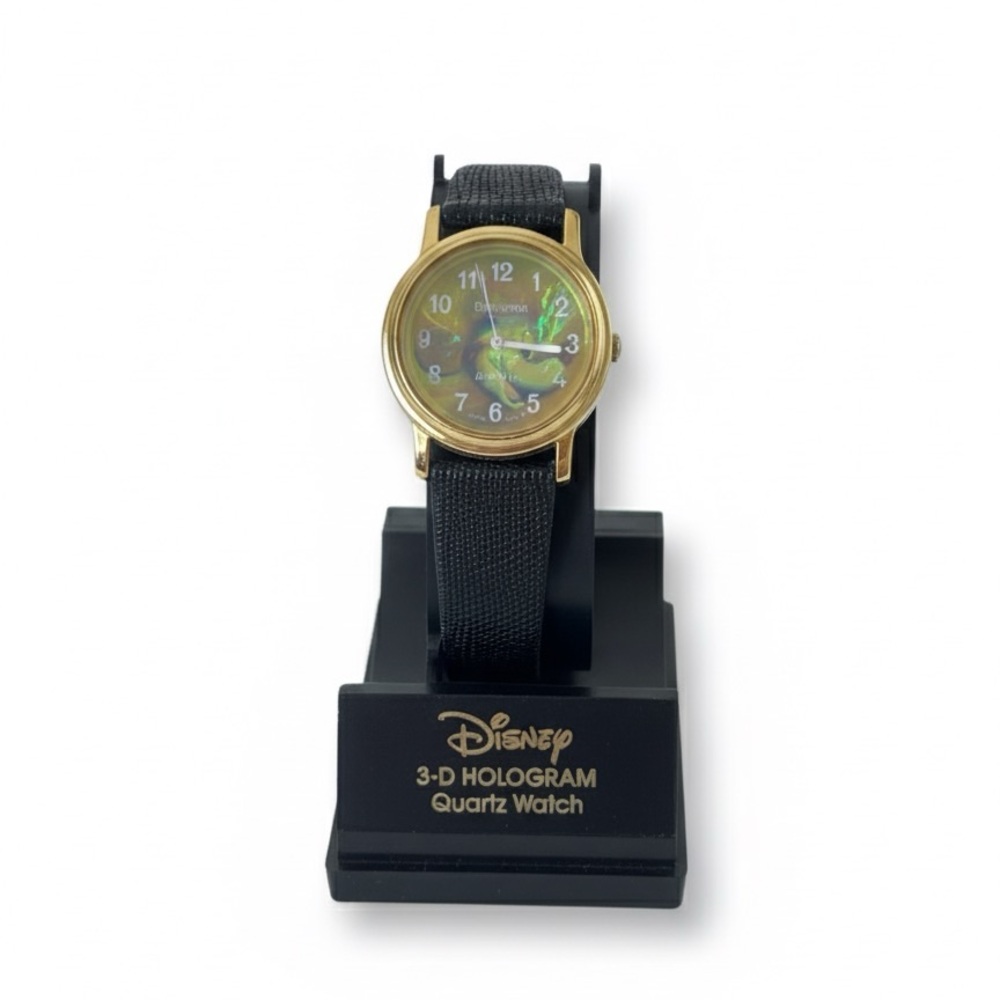 Disney Gold and Black 3-D Hologram Watch